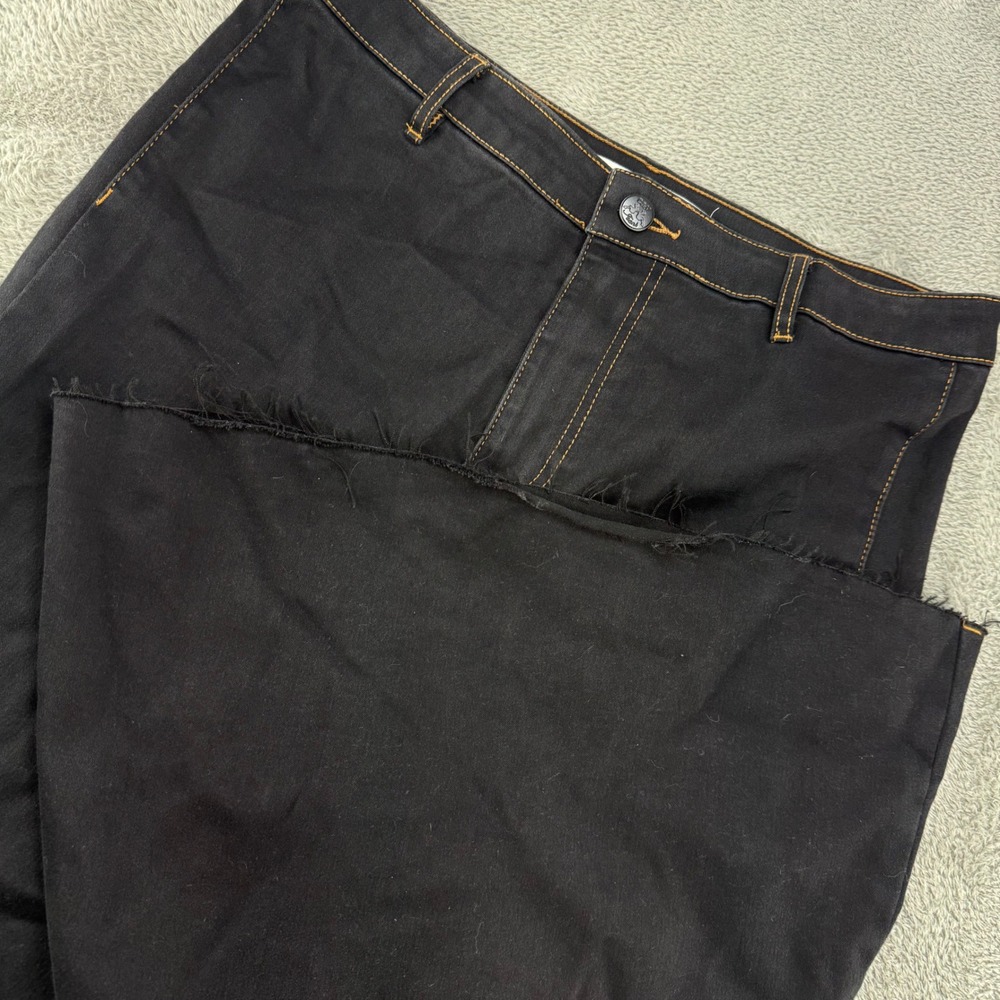 Chelsea & Violet Flare Jeans Womens 30 Black Excellent High Rise Bell Bottom Raw